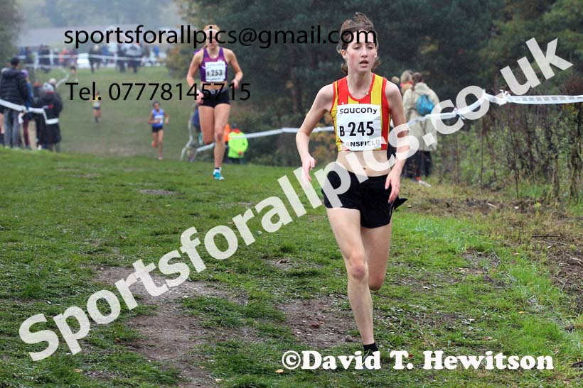 Junior Women, 2022 National Cross Country Relays, Berry Hill Park, Mansfield.  Photo: David T. Hewitson/Sports for All Pics